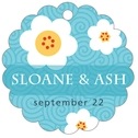 Personalized China Blossom style | Taylor Street Favors China Blossom Scallop Hang Tag In Bahama Blue | Taylor Street Favors
