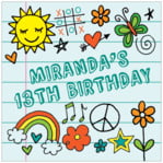 Personalized Doodle style Doodle custom labels
