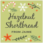 Personalized Floral Candycane style Floral Candycane custom labels