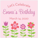 Personalized Flower Garden style Flower Garden custom labels