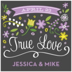Personalized Floral Baby style Floral Baby custom labels