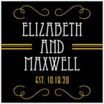 Personalized Gatsby style Gatsby custom labels