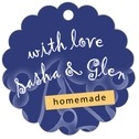 Personalized Holly Glow style | Taylor Street Favors Holly Glow Scallop Hang Tag In Deep Blue | Taylor Street Favors