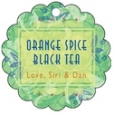 Personalized Kashmir style | Taylor Street Favors Kashmir Scallop Hang Tag In Jade | Taylor Street Favors