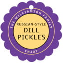 Personalized Library style | Taylor Street Favors Library Scallop Hang Tag In Purple | Taylor Street Favors