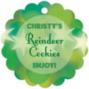Personalized Merry & Bright style | Taylor Street Favors Merry & Bright Scallop Hang Tag In Green | Taylor Street Favors