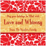 Personalized Mele Kalikimaka style Mele Kalikimaka custom labels