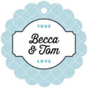 Personalized Morocco style | Taylor Street Favors Morocco Scallop Hang Tag In Blue | Taylor Street Favors