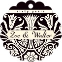 Personalized Nouveau style | Taylor Street Favors Nouveau Scallop Hang Tag In Tuxedo | Taylor Street Favors