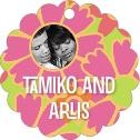 Personalized Posies style | Taylor Street Favors Posies Scallop Hang Tag In Bright Pink | Taylor Street Favors