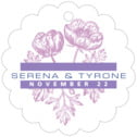 Personalized Poppy style | Taylor Street Favors Poppy Scallop Hang Tag In Lilac | Taylor Street Favors
