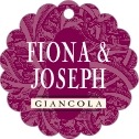 Personalized Renaissance style | Taylor Street Favors Renaissance Scallop Hang Tag In Burgundy | Taylor Street Favors