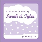 Personalized Snowswirls style Snowswirls custom labels