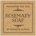 Personalized Vintage Kraft style Vintage Kraft custom labels